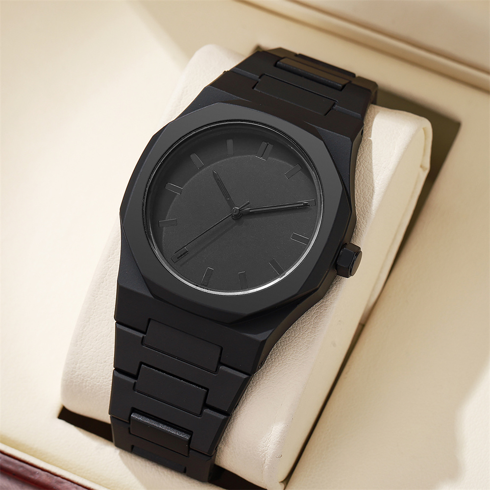 Men's Fashion Simple Black Lar - Butterfly Clasp Deployant recensie en prijs