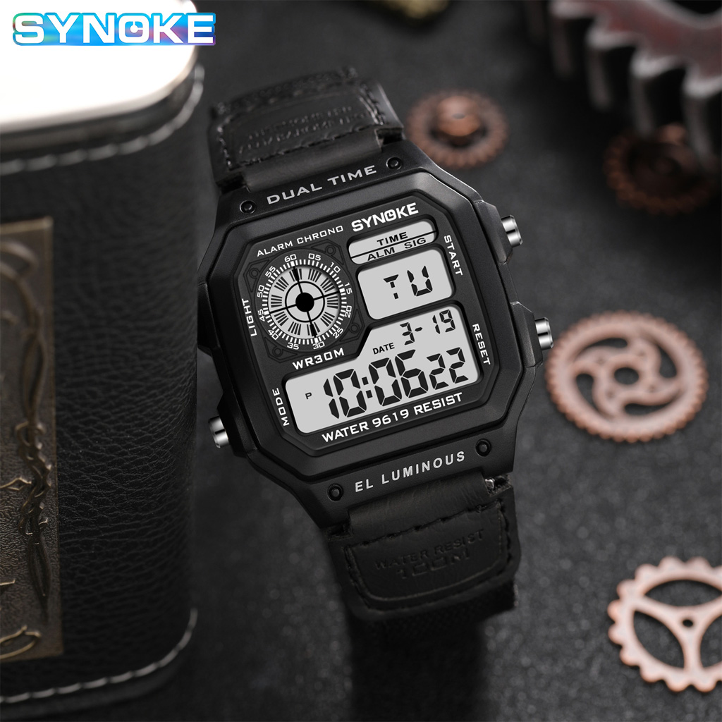 Synoke Outdoor Military Digita - Canvas Strap Watch recensie en prijs