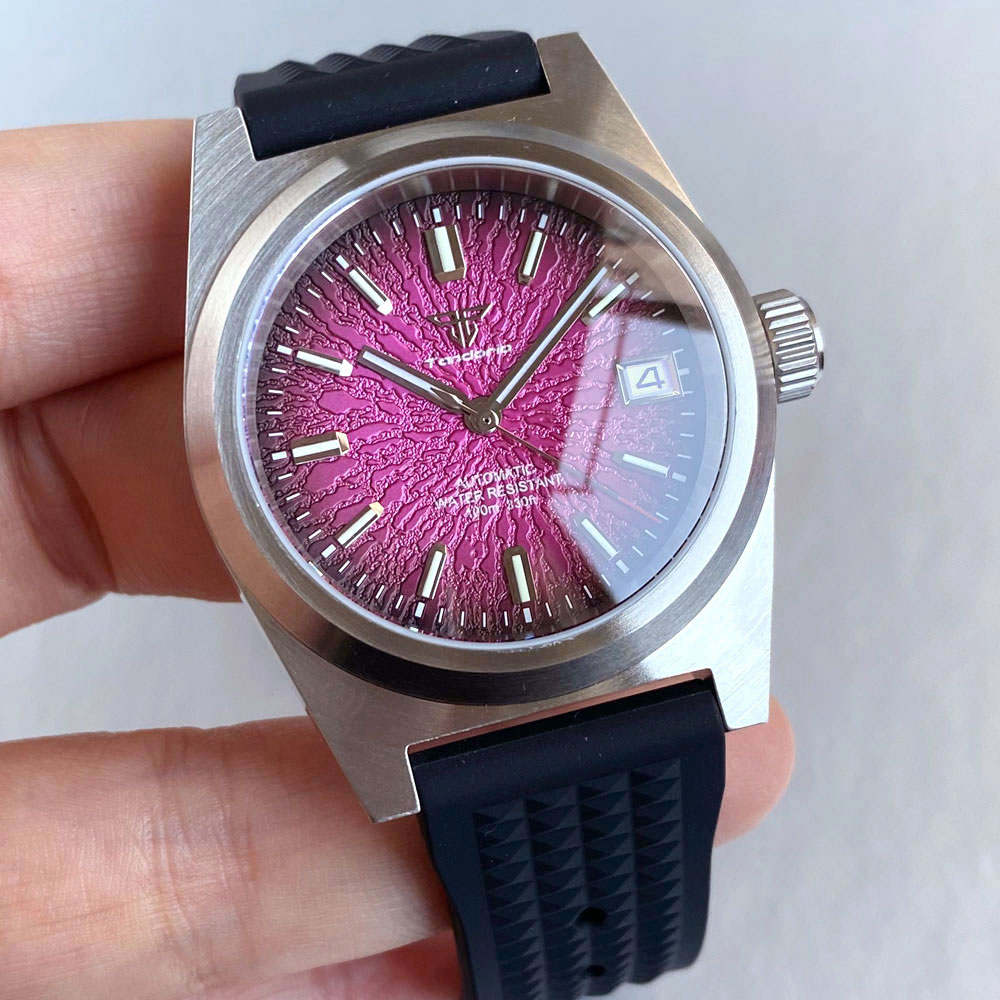 New 38mm Mechanical Watch Men  - Rubber Strap Diver recensie en prijs