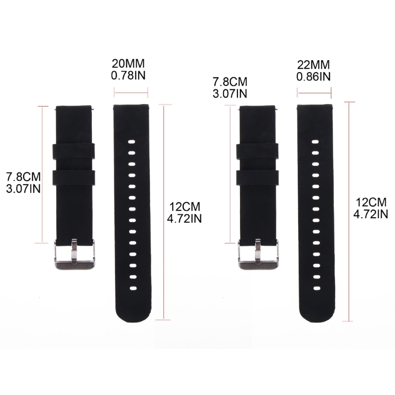 Silicone Strap 20/22mm Soft Qu - Silicone Watch Band 22Mm recensie en prijs