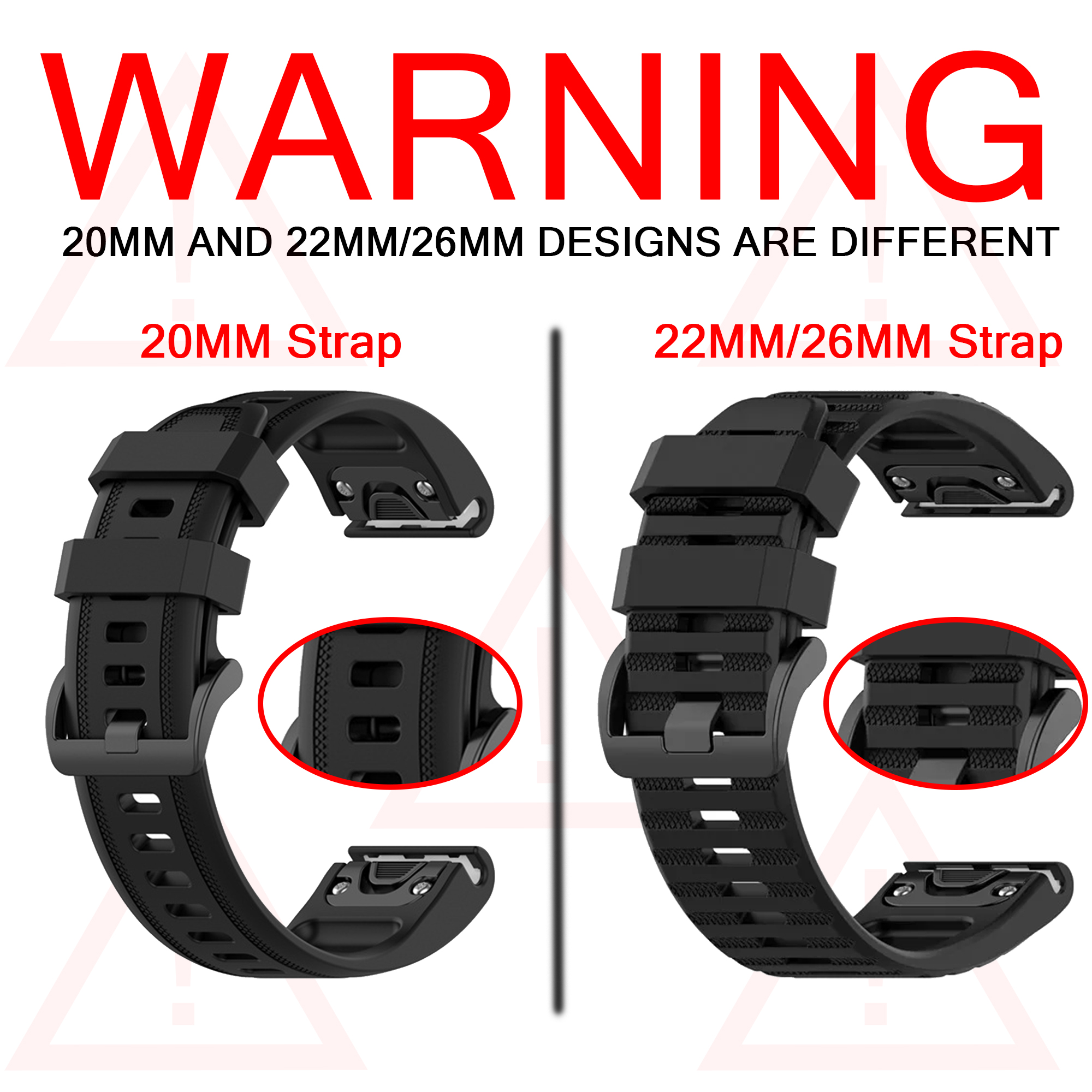 Watch Bands For Garmin Fenix 8 - Silicone Watch Band 22Mm recensie en prijs