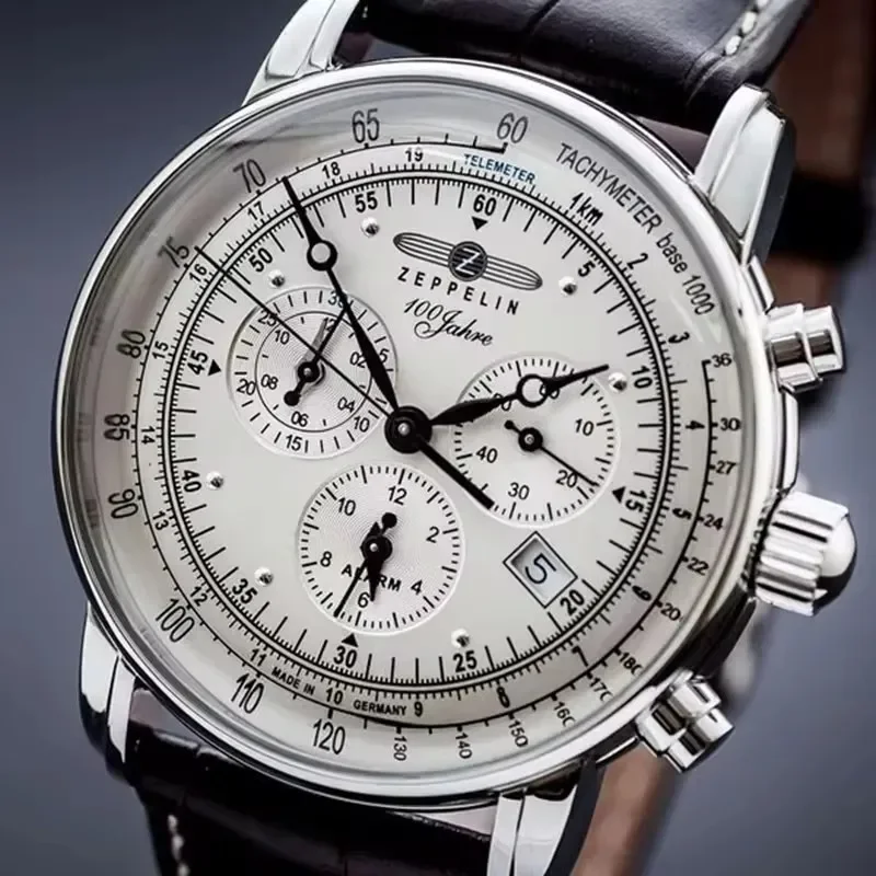 Zeppelin Airship Automatic Dat - Leather Watch Band Men recensie en prijs