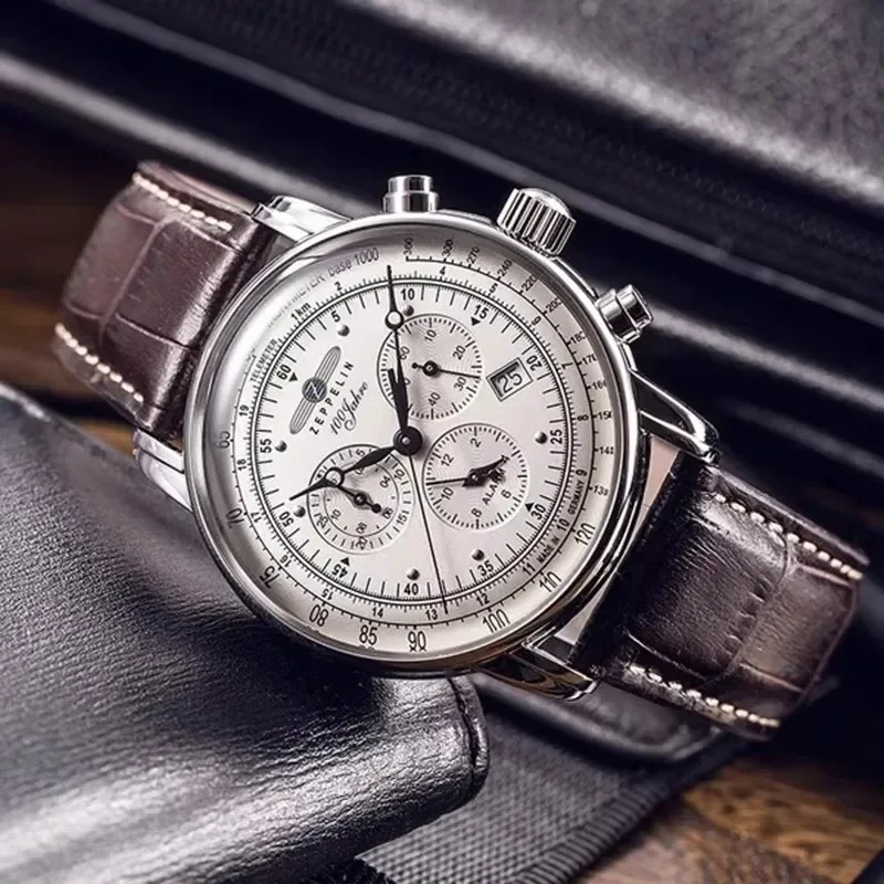 Zeppelin Airship Automatic Dat - Leather Watch Band Men recensie en prijs