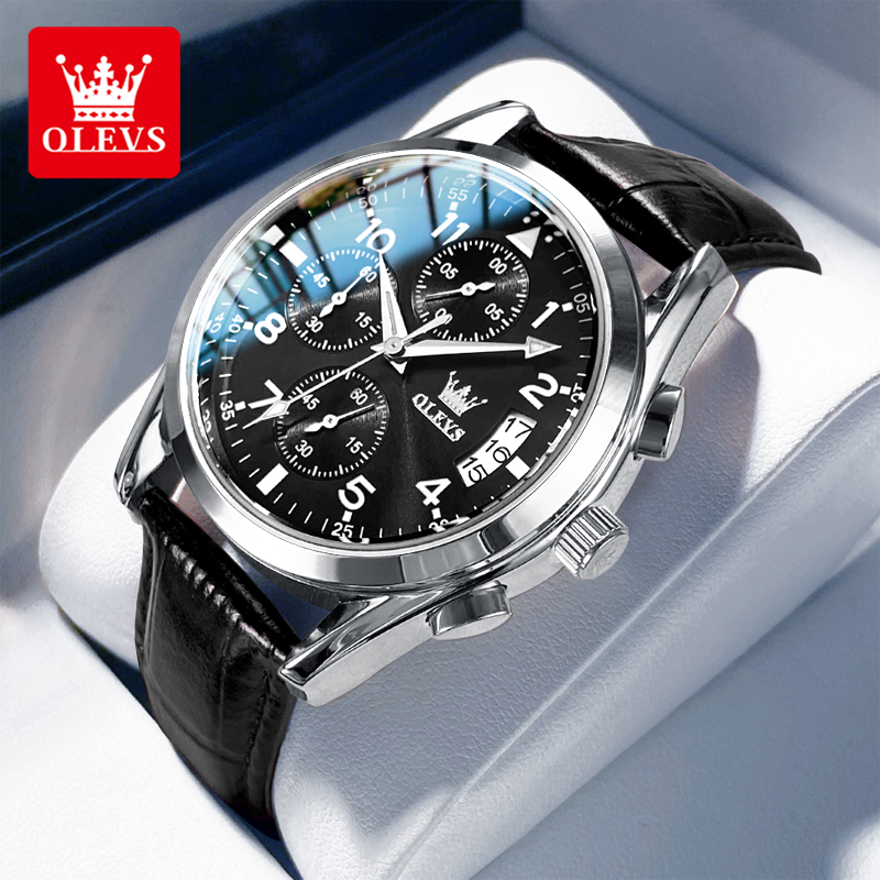 OLEVS Quartz Watch for Men Ori - Leather Watch Band Men recensie en prijs