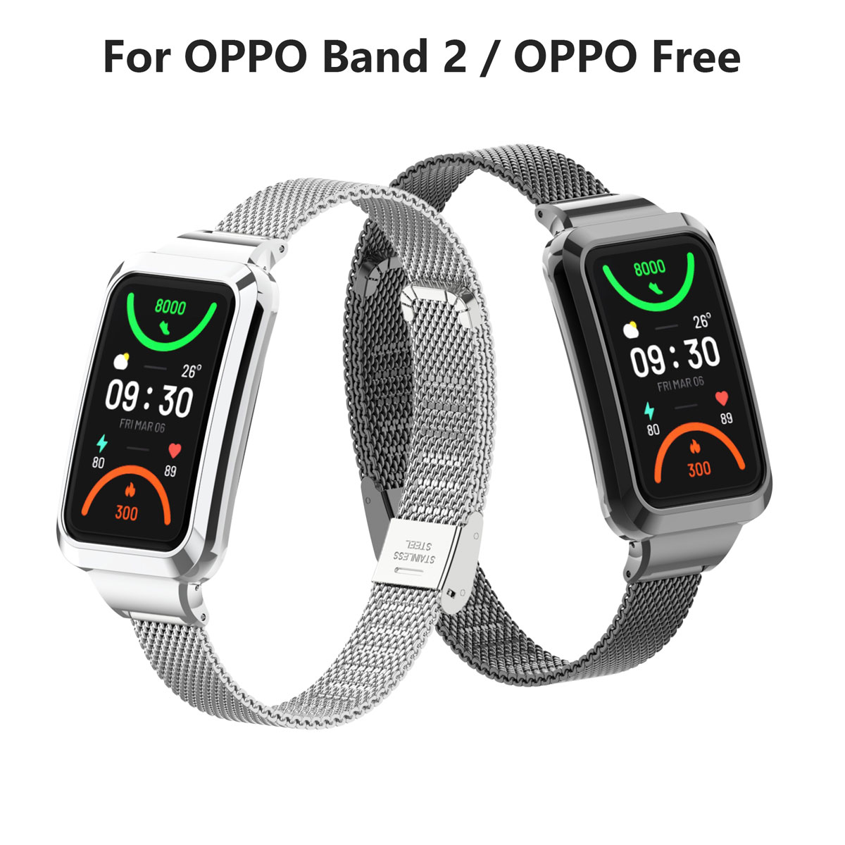 Suitable for Oppo Band 2 Stain - Mesh Strap Metal recensie en prijs