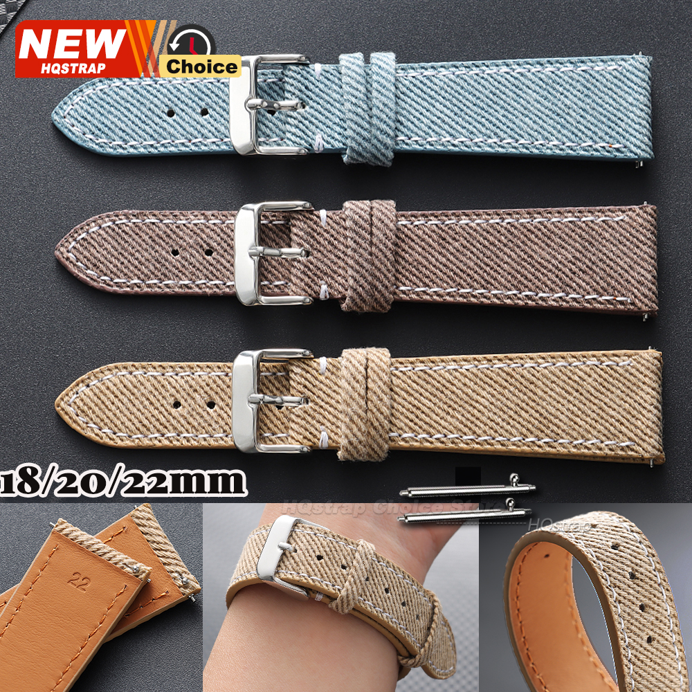 Nylon Denim Fabric Watch Strap - Canvas Strap Watch recensie en prijs