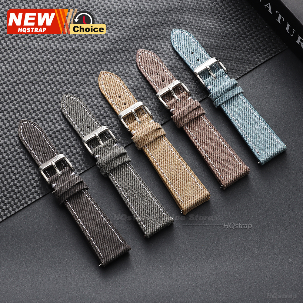 Nylon Denim Fabric Watch Strap - Canvas Strap Watch recensie en prijs