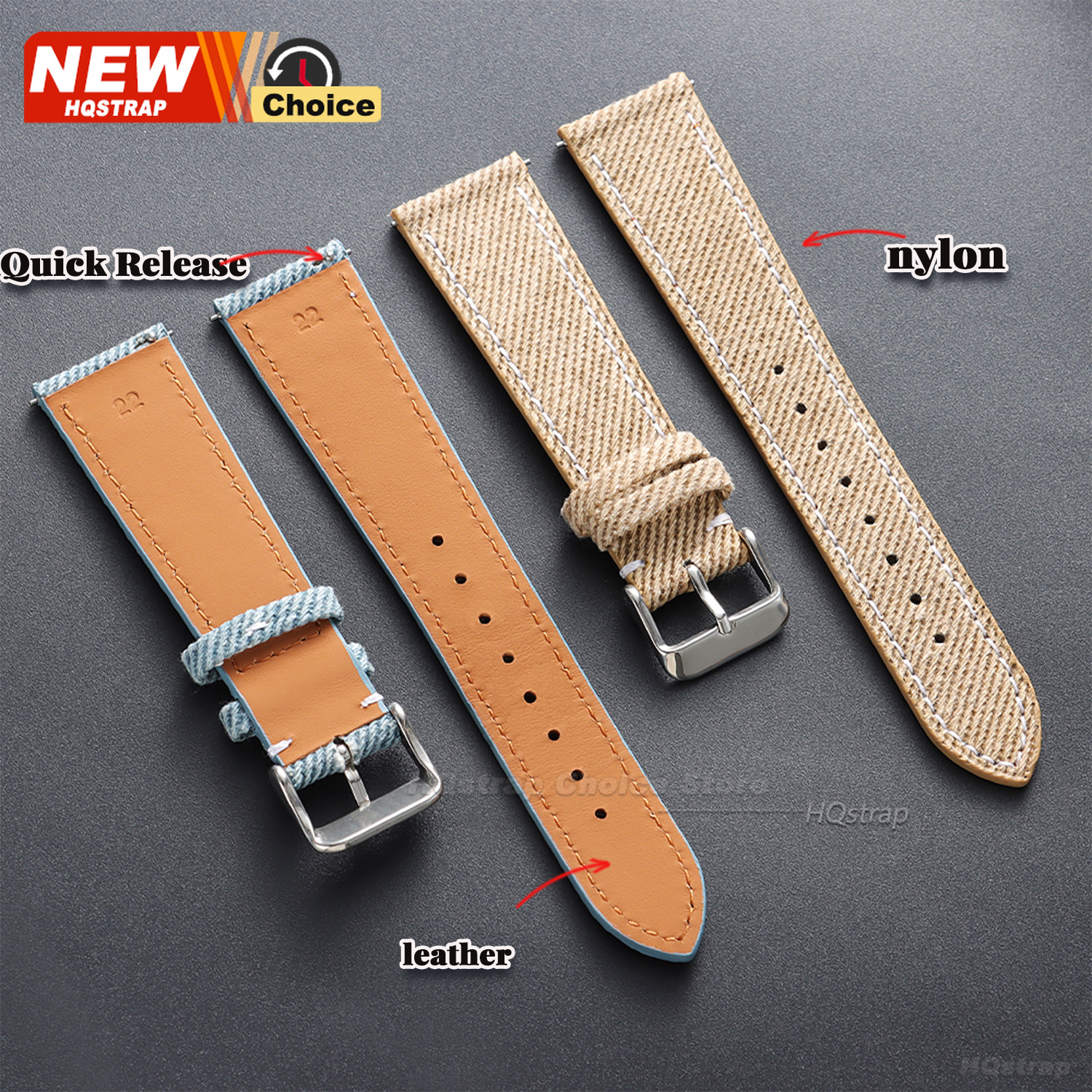 Nylon Denim Fabric Watch Strap - Canvas Strap Watch recensie en prijs