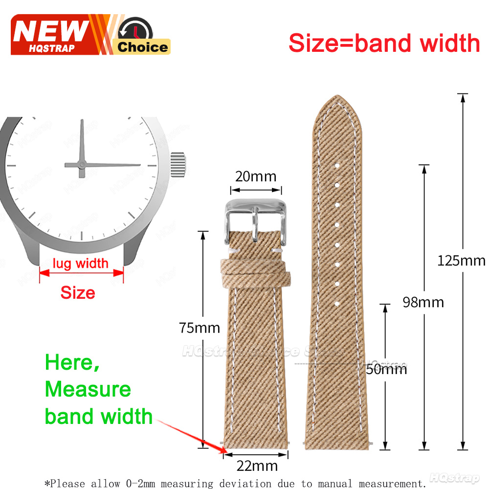 Nylon Denim Fabric Watch Strap - Canvas Strap Watch recensie en prijs
