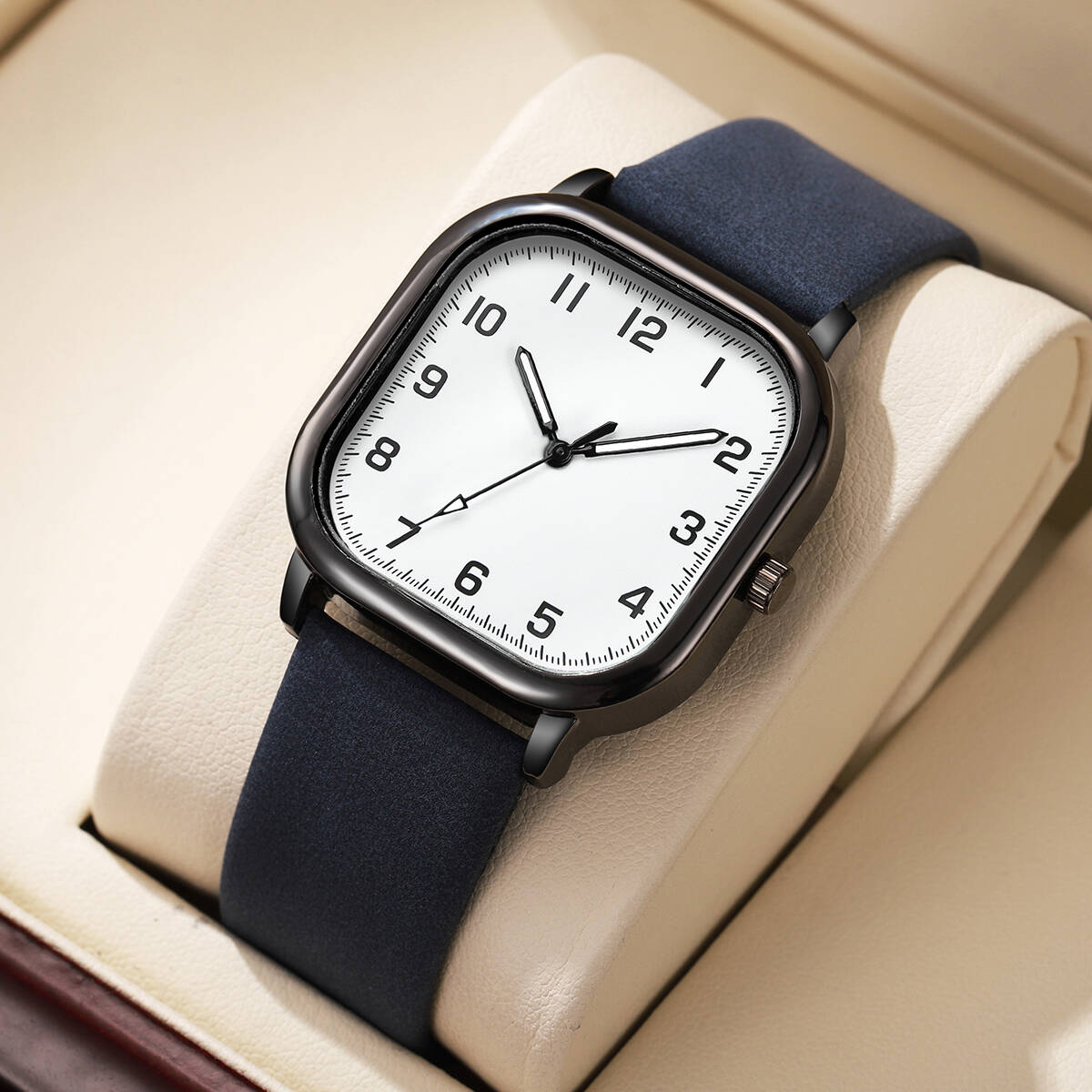Fashion Square Men Watches Sim - Leather Watch Band Men recensie en prijs