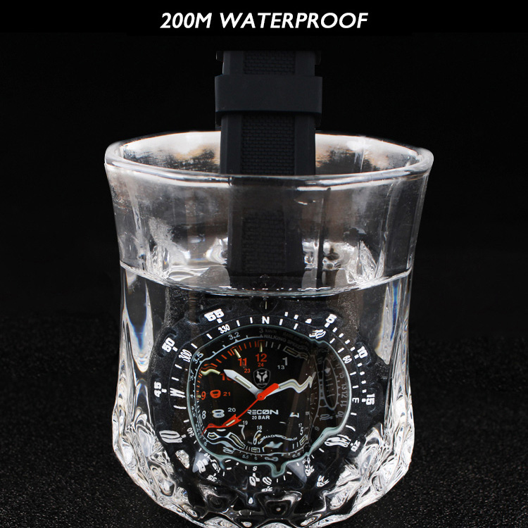 Hnlgnox Mens Pilot Watches Spo - Rubber Strap Diver recensie en prijs