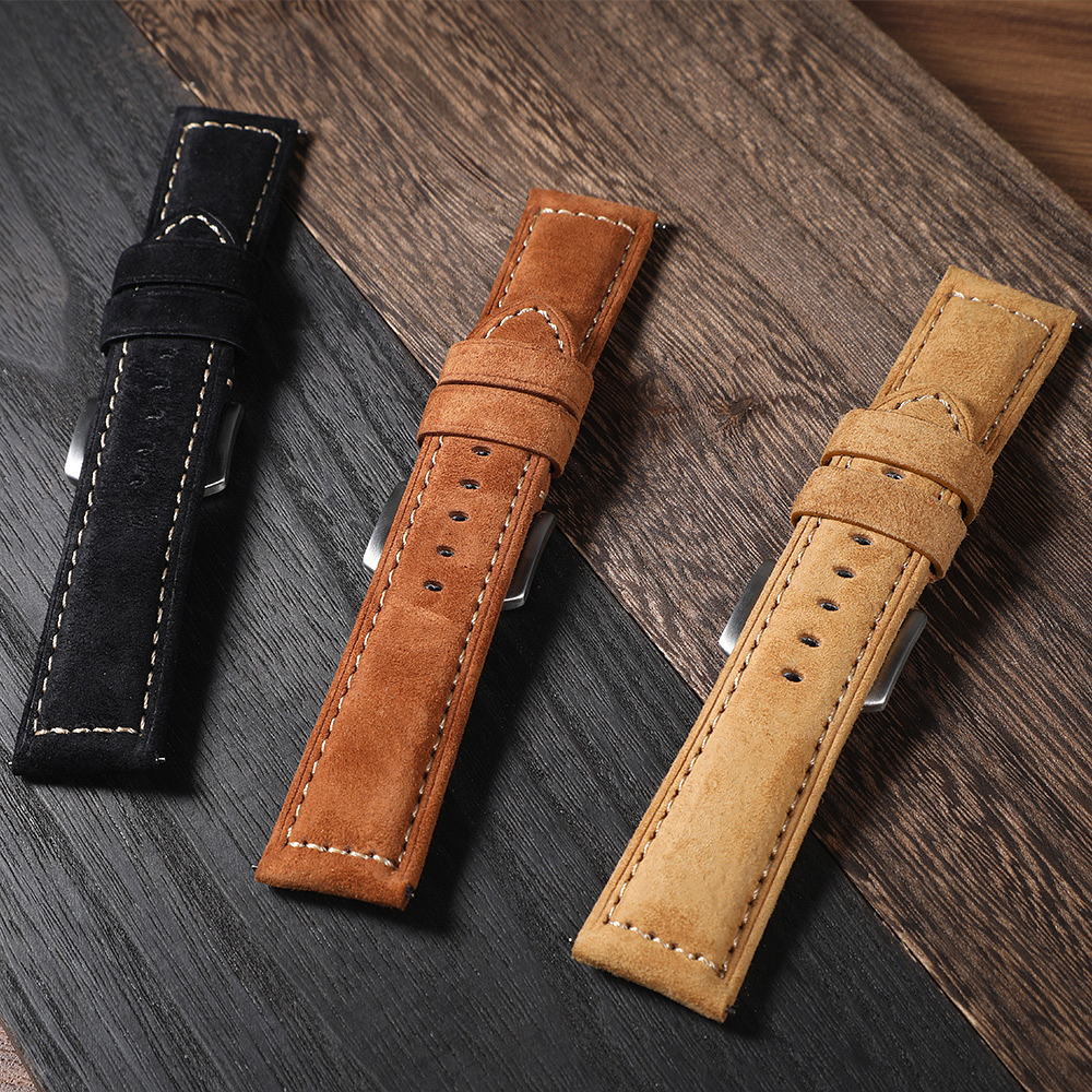 Genuine Suede Watch Strap 22mm - Suede Strap Watch recensie en prijs