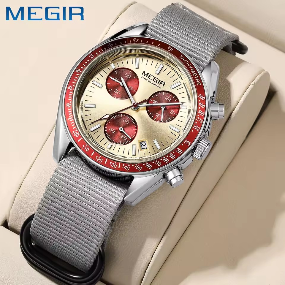 MEGIR 2247 Men's Luxury Quartz - Canvas Strap Watch recensie en prijs