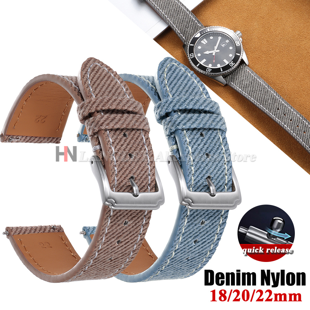 Denim Nylon Watch Strap Canvas - Canvas Strap Watch recensie en prijs