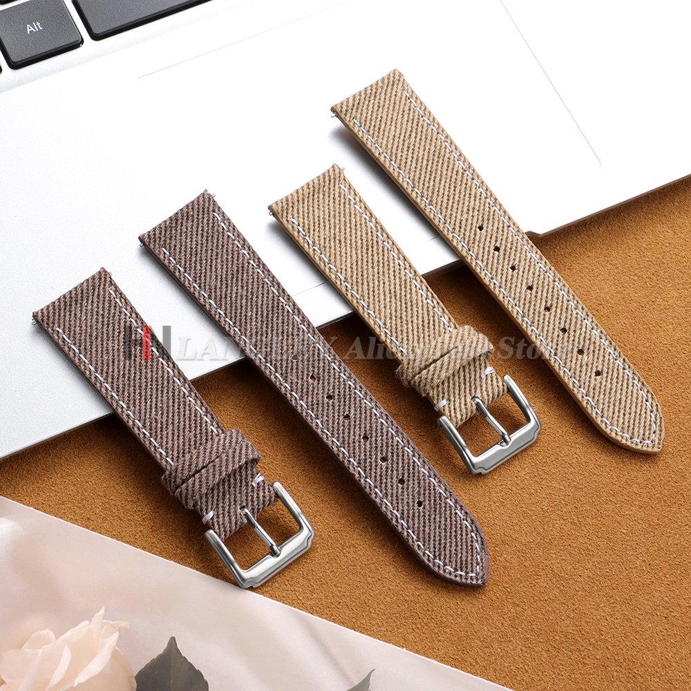 Denim Nylon Watch Strap Canvas - Canvas Strap Watch recensie en prijs