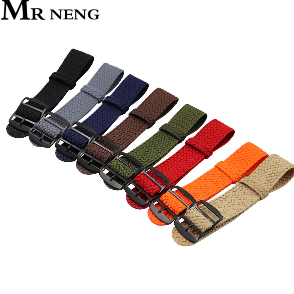 18mm 20mm 22mm Solid color For - Perlon Strap Woven recensie en prijs