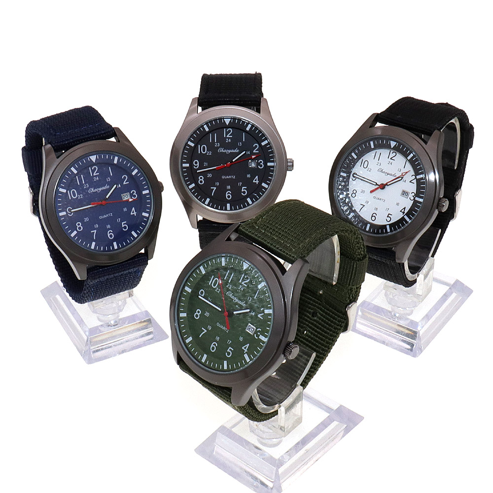Luxury Men's Quartz Watch Spor - Canvas Strap Watch recensie en prijs