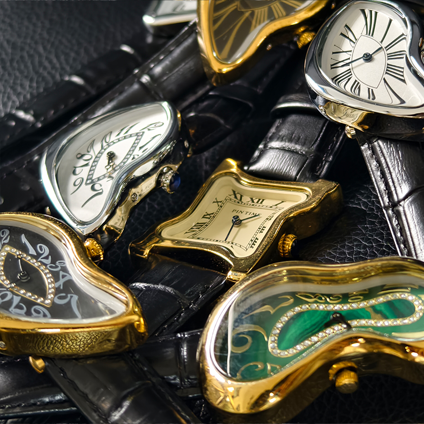 Surrealist Art Melting Clock W - Leather Watch Band Men recensie en prijs