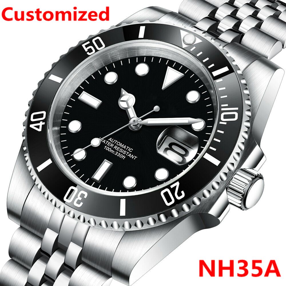 DIY Logo 40MM Dive Watch NH35  - Stainless Bracelet Diver recensie en prijs
