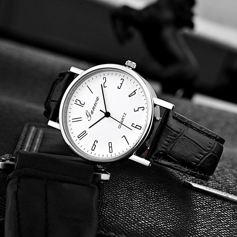 Men's Watch Fashion Arabic Qua - Leather Watch Band Men recensie en prijs