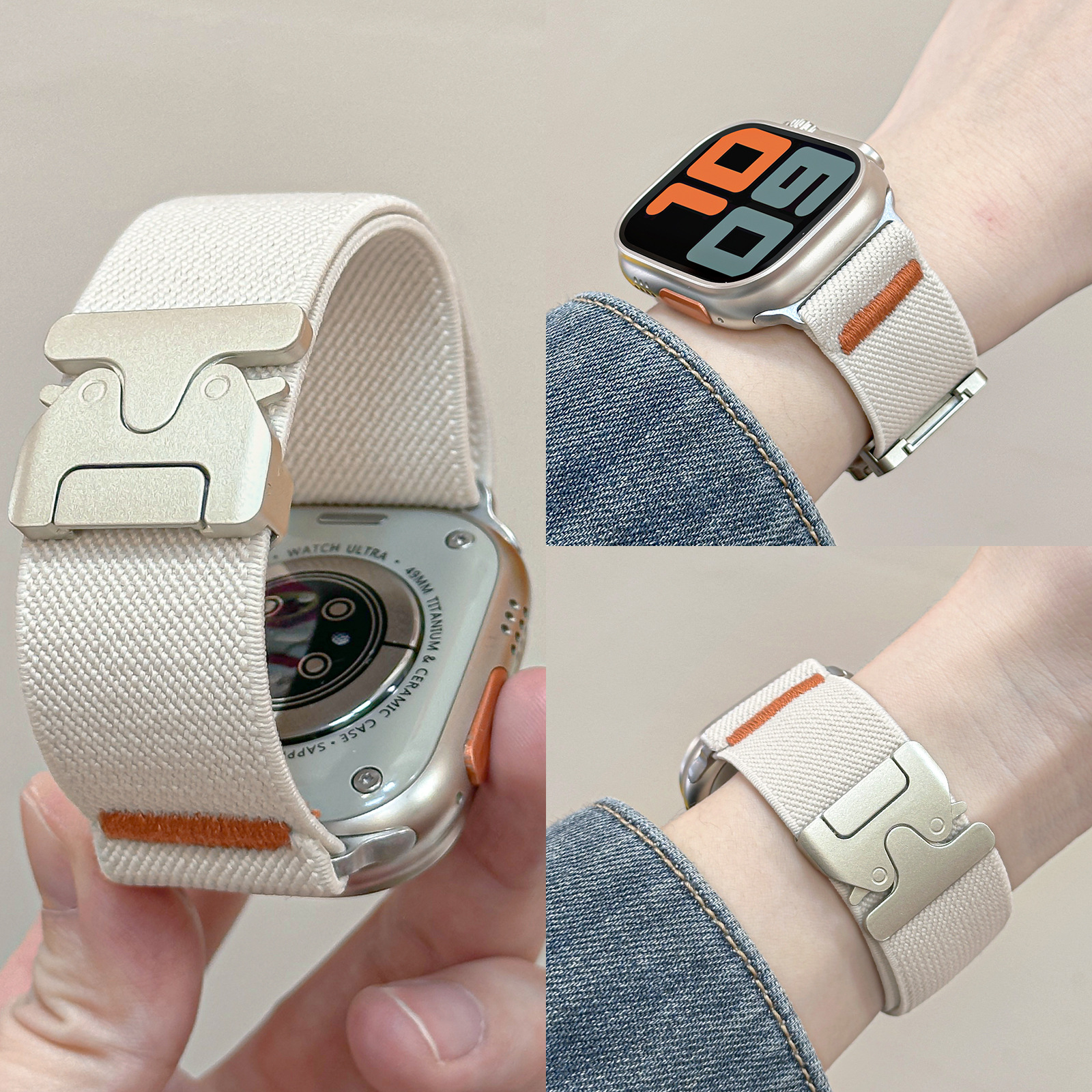 For Apple Watch Band Nylon Ela - Parachute Strap Elastic recensie en prijs