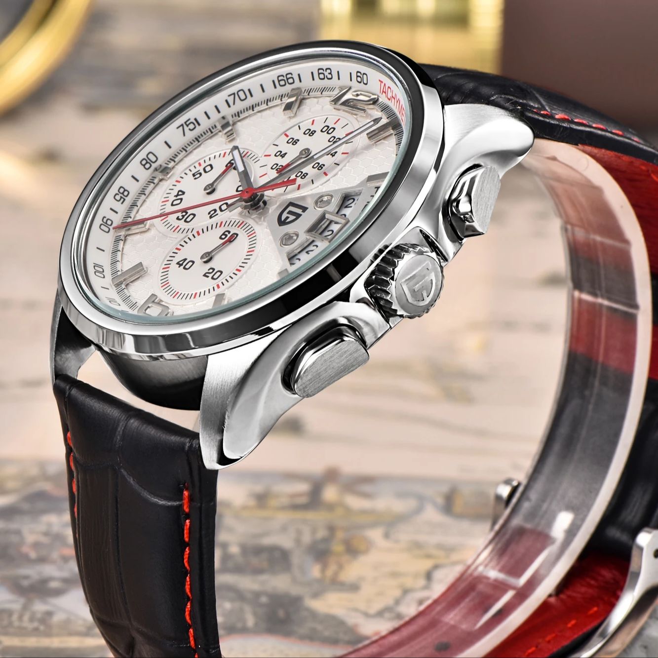 Pagani PD3306 Mens Quartz Watc - Leather Watch Band Men recensie en prijs