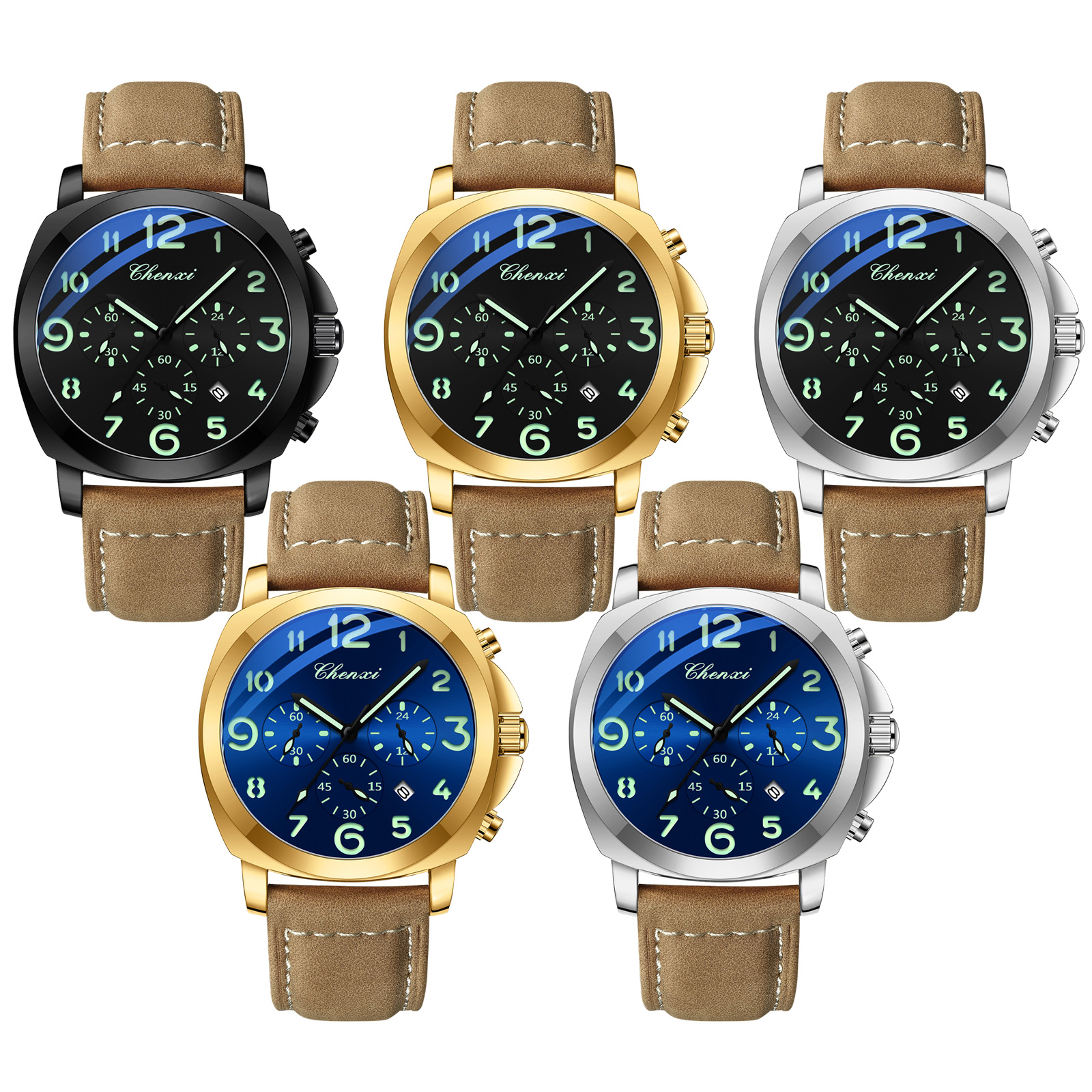 CHENXI Men Watch Multifunction - Leather Watch Band Men recensie en prijs