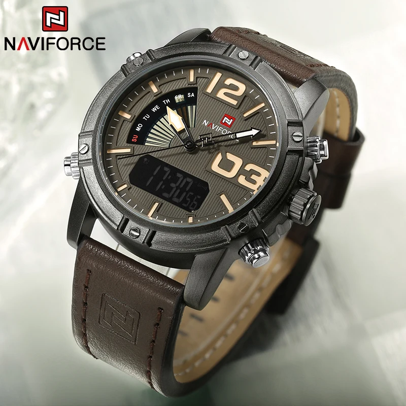 NAVIFORCE Top Brand Men Watch  - Leather Watch Band Men recensie en prijs