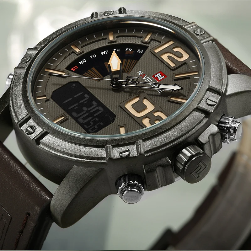 NAVIFORCE Top Brand Men Watch  - Leather Watch Band Men recensie en prijs