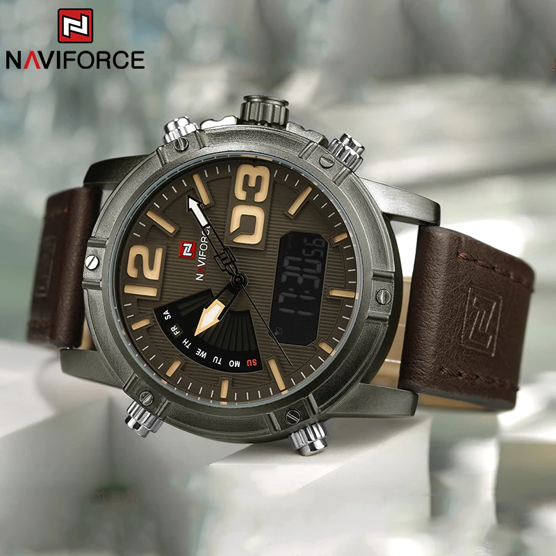 NAVIFORCE Top Brand Men Watch  - Leather Watch Band Men recensie en prijs