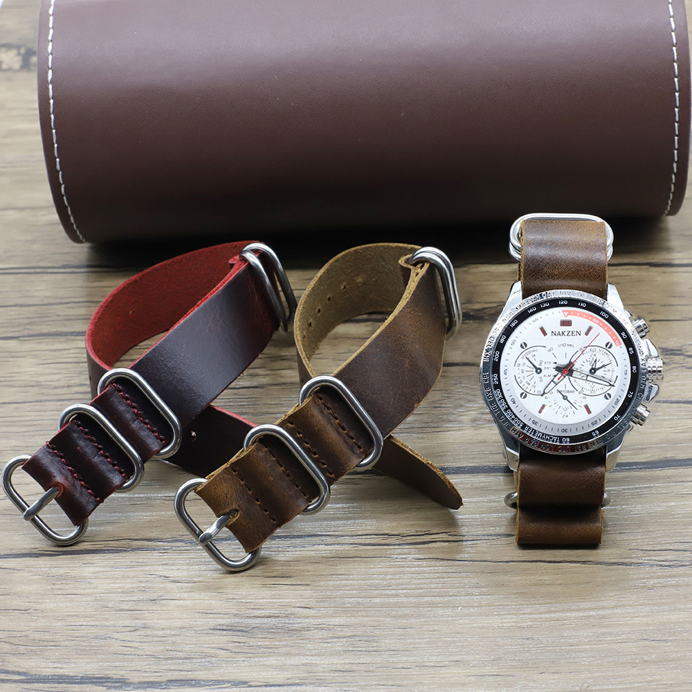 Genuine Leather Watch Band 18m - Nato Strap Nylon recensie en prijs