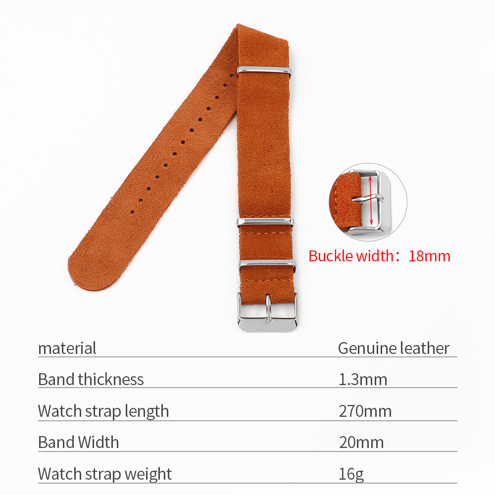 18mm 20mm 22mm Vintage Soft Su - Suede Strap Watch recensie en prijs