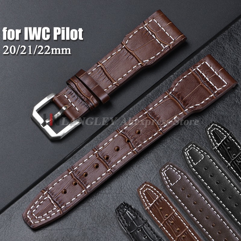 20mm 21mm 22mm Cowhide Leather - Canvas Strap Watch recensie en prijs