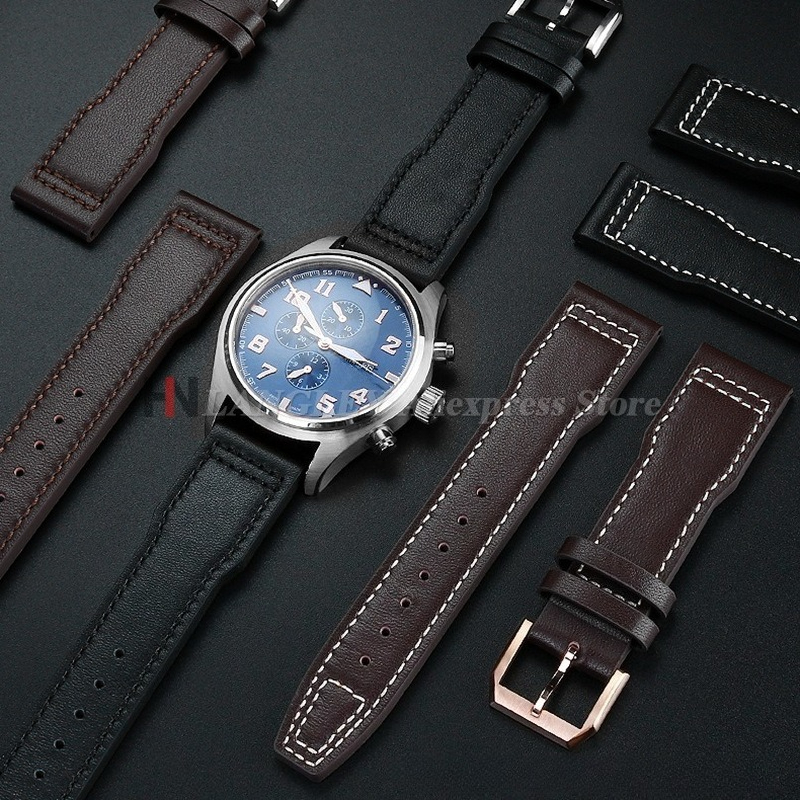 20mm 21mm 22mm Cowhide Leather - Canvas Strap Watch recensie en prijs