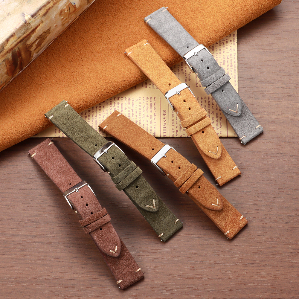 14 16 18 19 20 21 22mm Quick R - Suede Strap Watch recensie en prijs