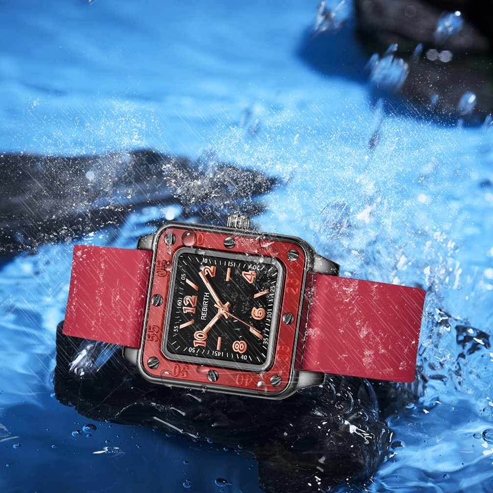 Square Silicone Band Women Wat - Silicone Band Women recensie en prijs