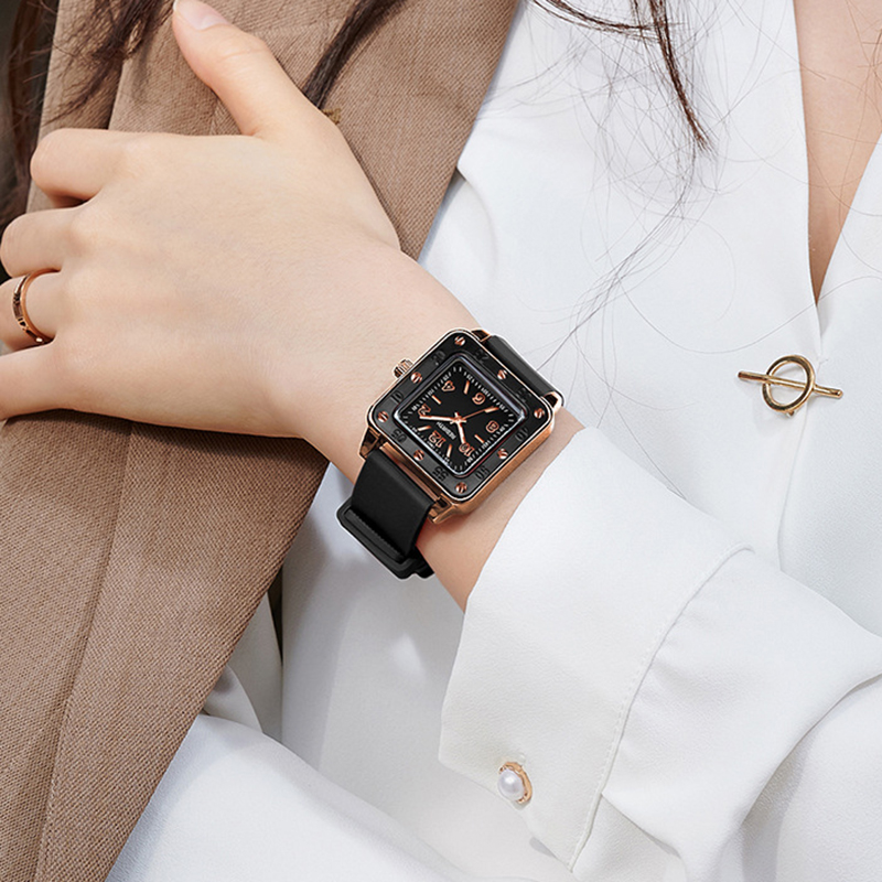 Square Silicone Band Women Wat - Silicone Band Women recensie en prijs
