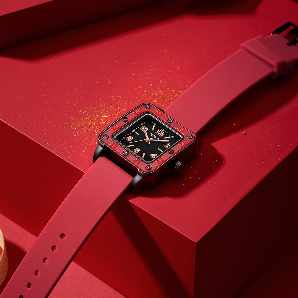 Square Silicone Band Women Wat - Silicone Band Women recensie en prijs
