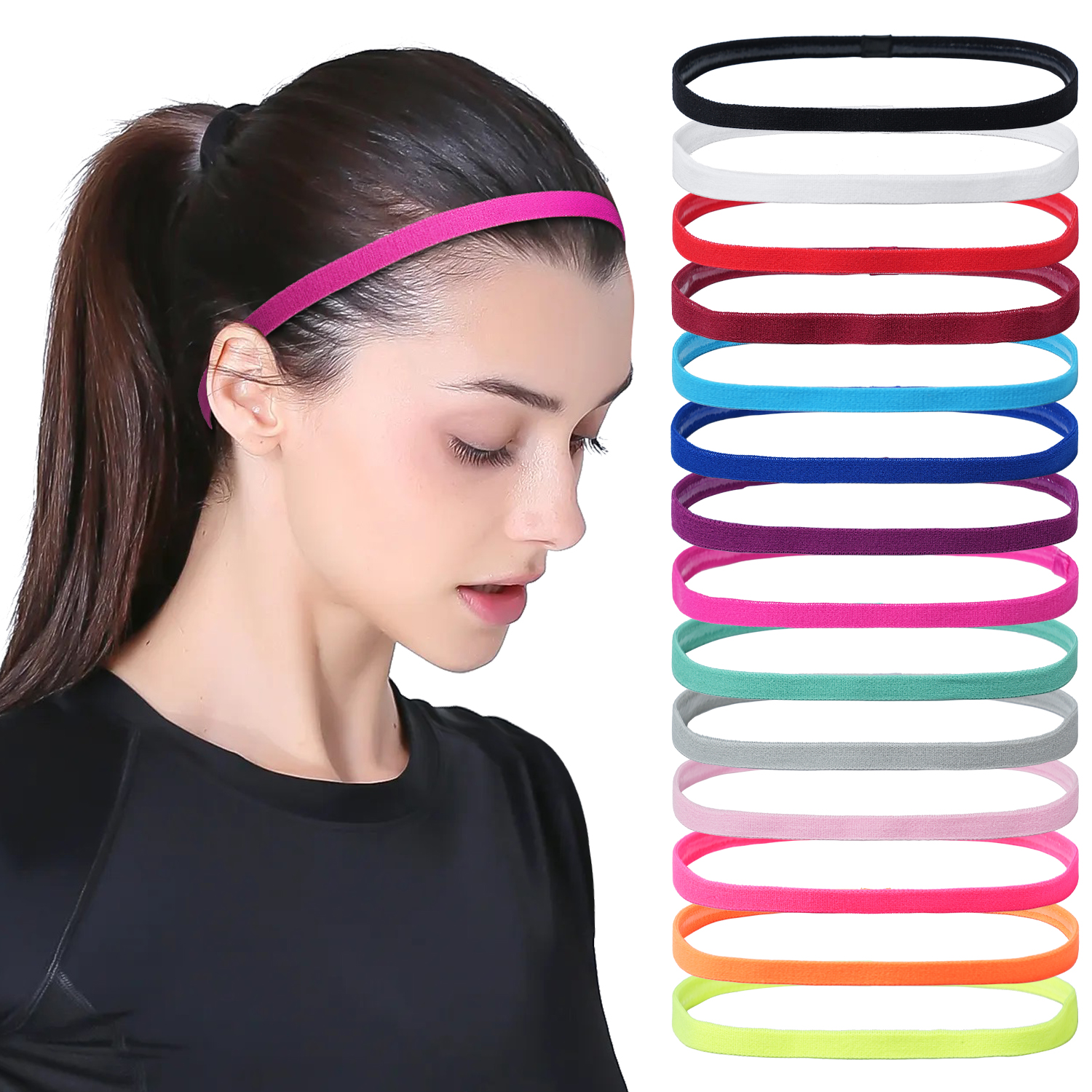 3Pcs Non-Slip Sports Hairband  - Silicone Band Women recensie en prijs