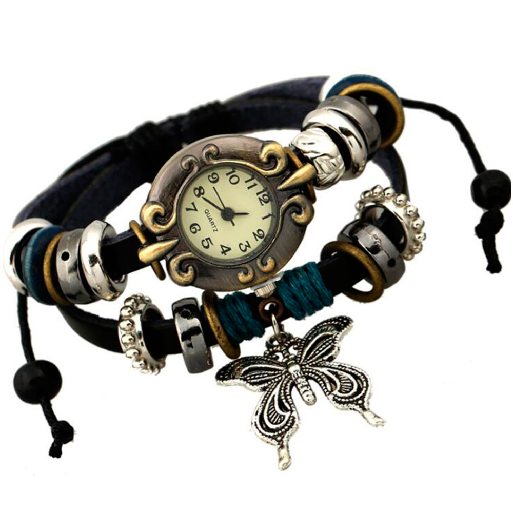 Handmade Butterfly Beads Brace - Leather Watch Band Men recensie en prijs