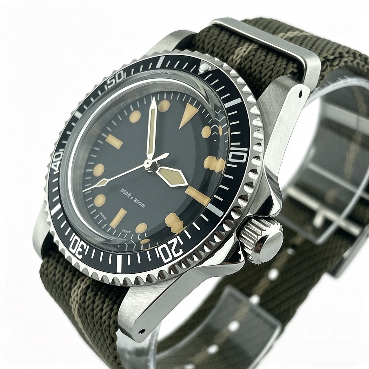 39.5mm Diver Retro watch acryl - Tropic Strap Vintage recensie en prijs