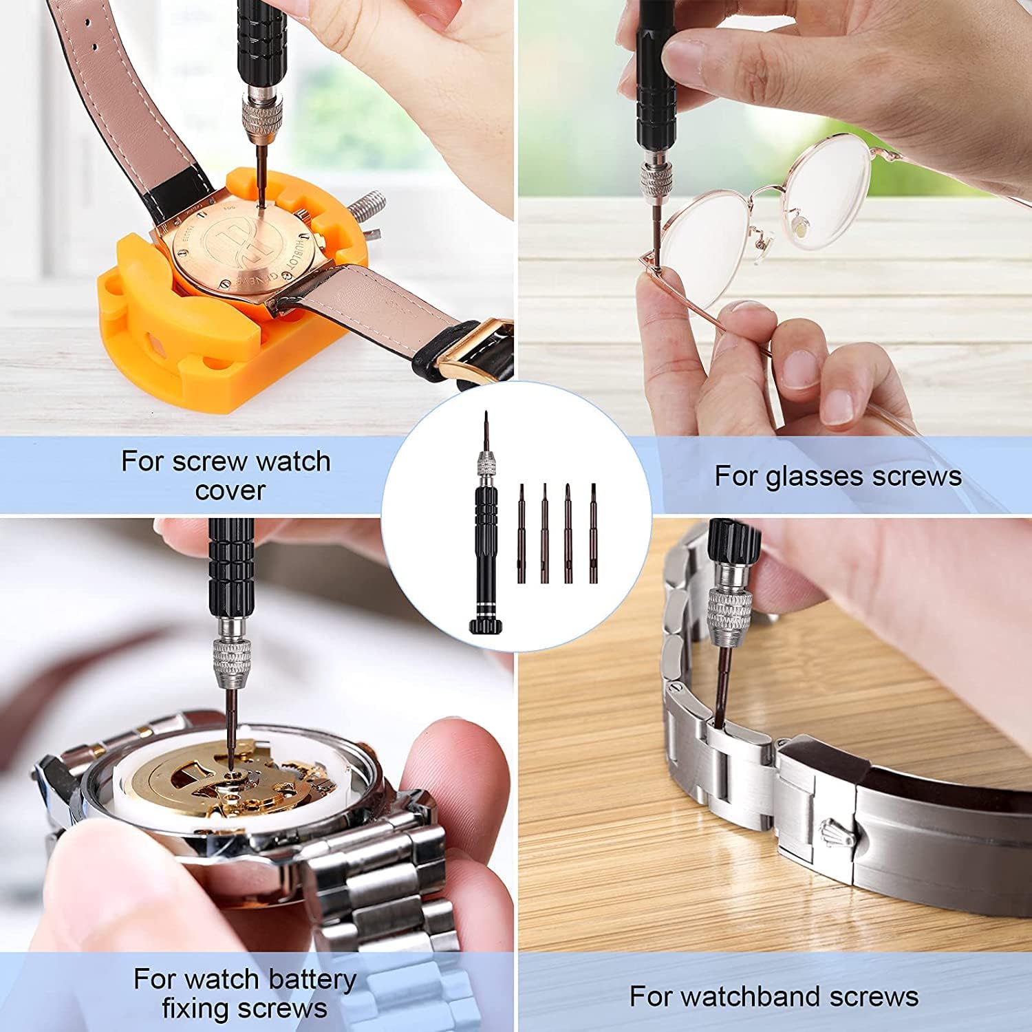 32 pcs Watch Battery Replaceme - Spring Bar Tool Set recensie en prijs