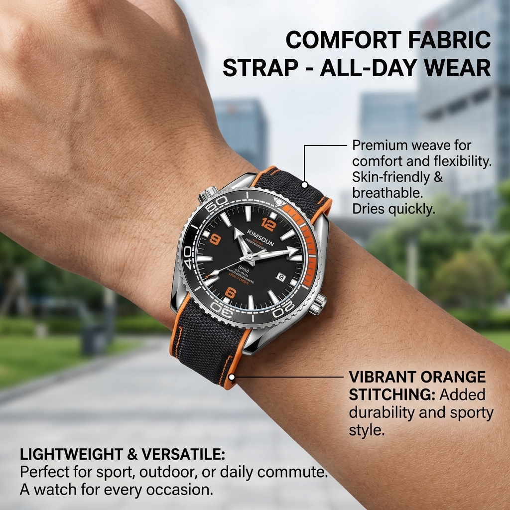 1 piece sporty men's watch wit - Canvas Strap Watch recensie en prijs