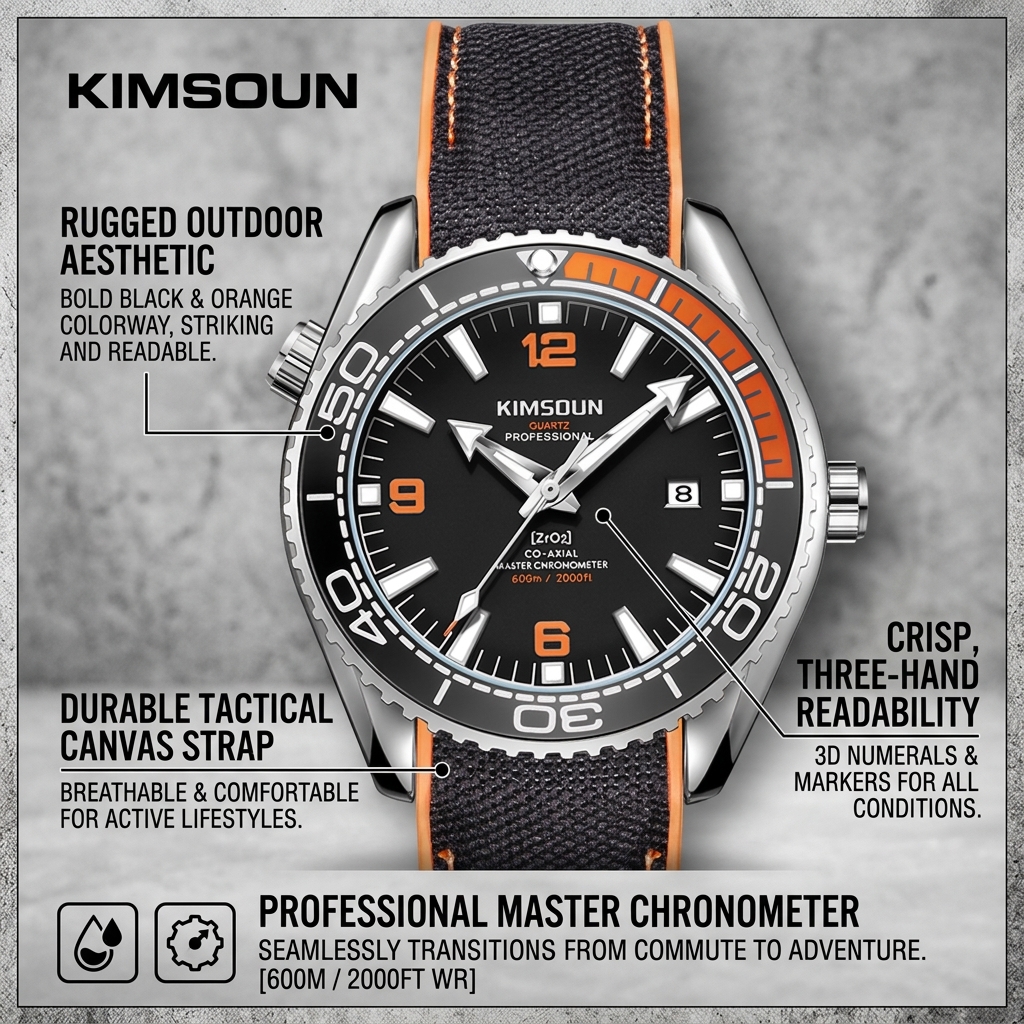 1 piece sporty men's watch wit - Canvas Strap Watch recensie en prijs