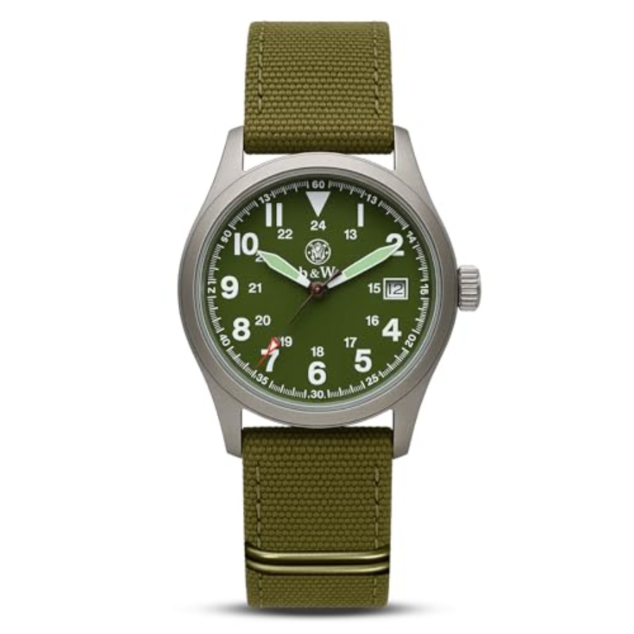 Men's Military Watch, 3 Interc - Canvas Strap Watch recensie en prijs