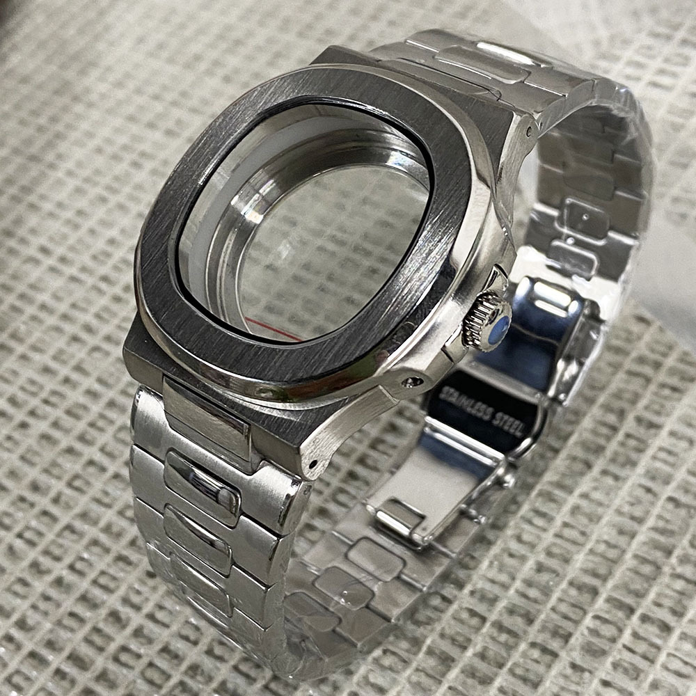 40mm Nautilus Watch Case Mod K - Butterfly Clasp Deployant recensie en prijs