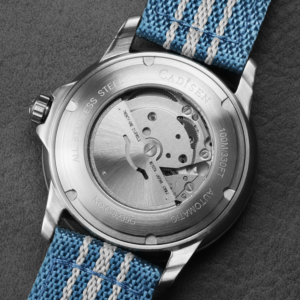 CADISEN Deep Explorer MIYOTA 8 - Canvas Strap Watch recensie en prijs