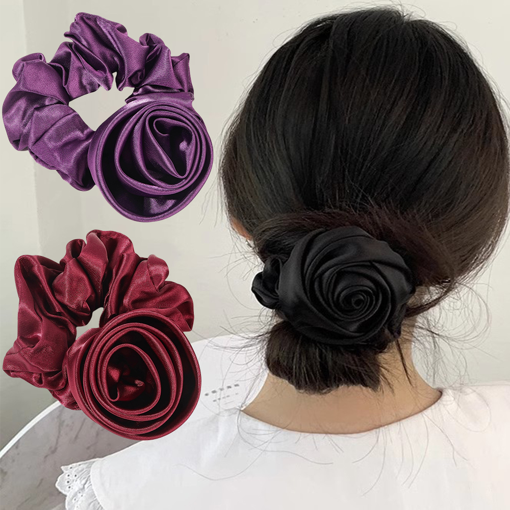 Korean Women Rose Elastic Hair - Silicone Band Women recensie en prijs
