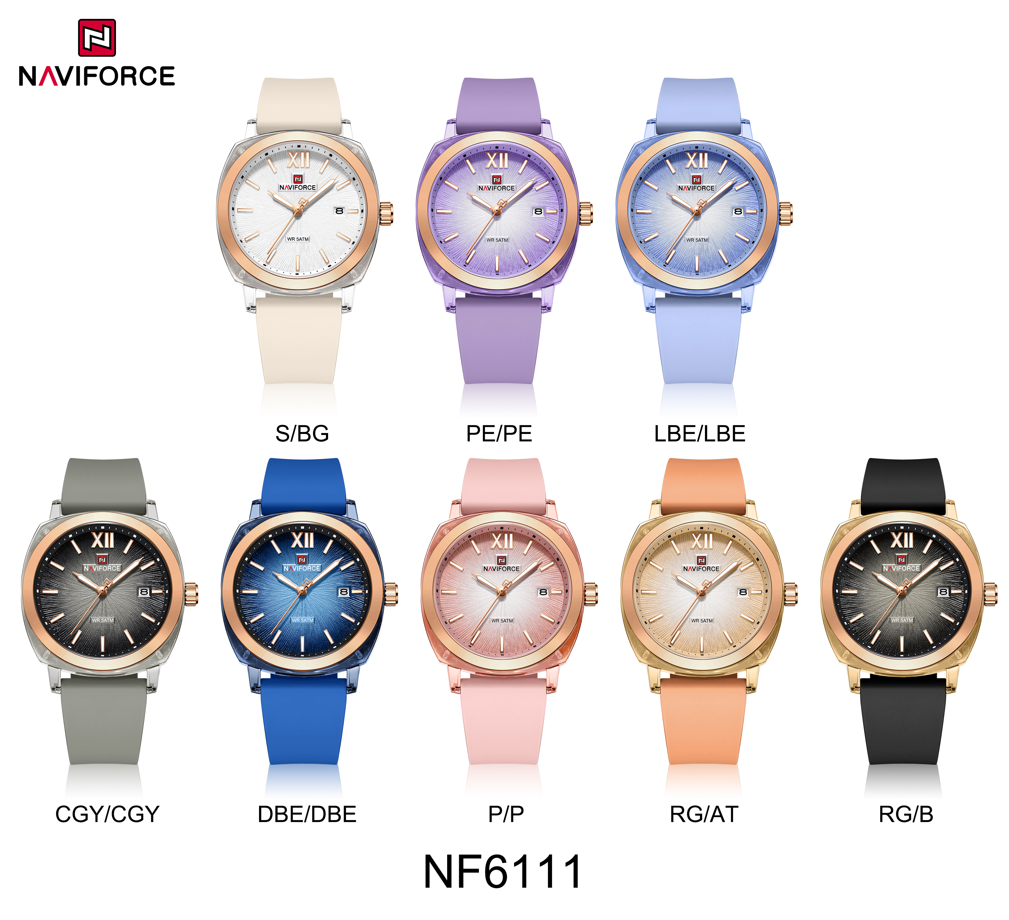 Naviforce 6111 Candy colors Wa - Silicone Band Women recensie en prijs