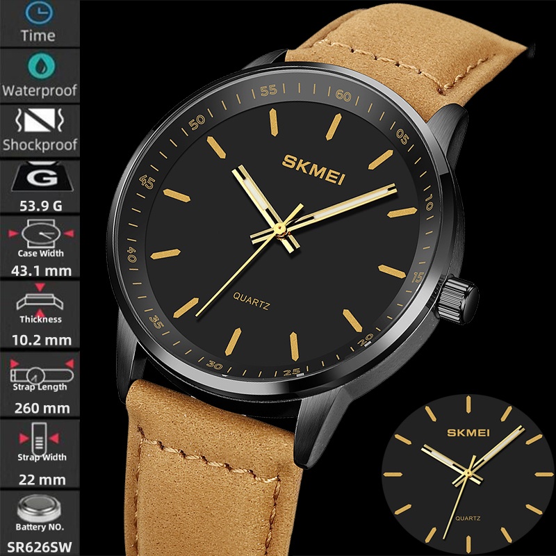 Skmei Original Brand Quartz Wa - Leather Watch Band Men recensie en prijs